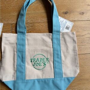 Blue pastel Trader Joe’s tote bag